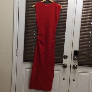 Zara Vibrant Red Maxi Dress